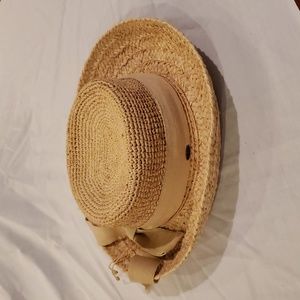 Scala Sunhat- Tan Ribbon with Bow